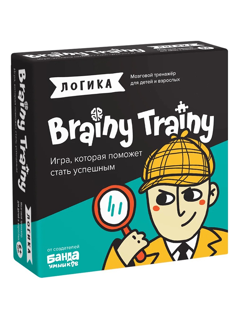 

Головоломка Brainy Trainy Логика 80 карточек УМ266, Логика УМ266
