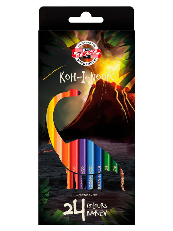 

Карандаши цветные Koh-i-Noor Dino 24 цвета 3594024007KSRU, Dino 3594024007KSRU