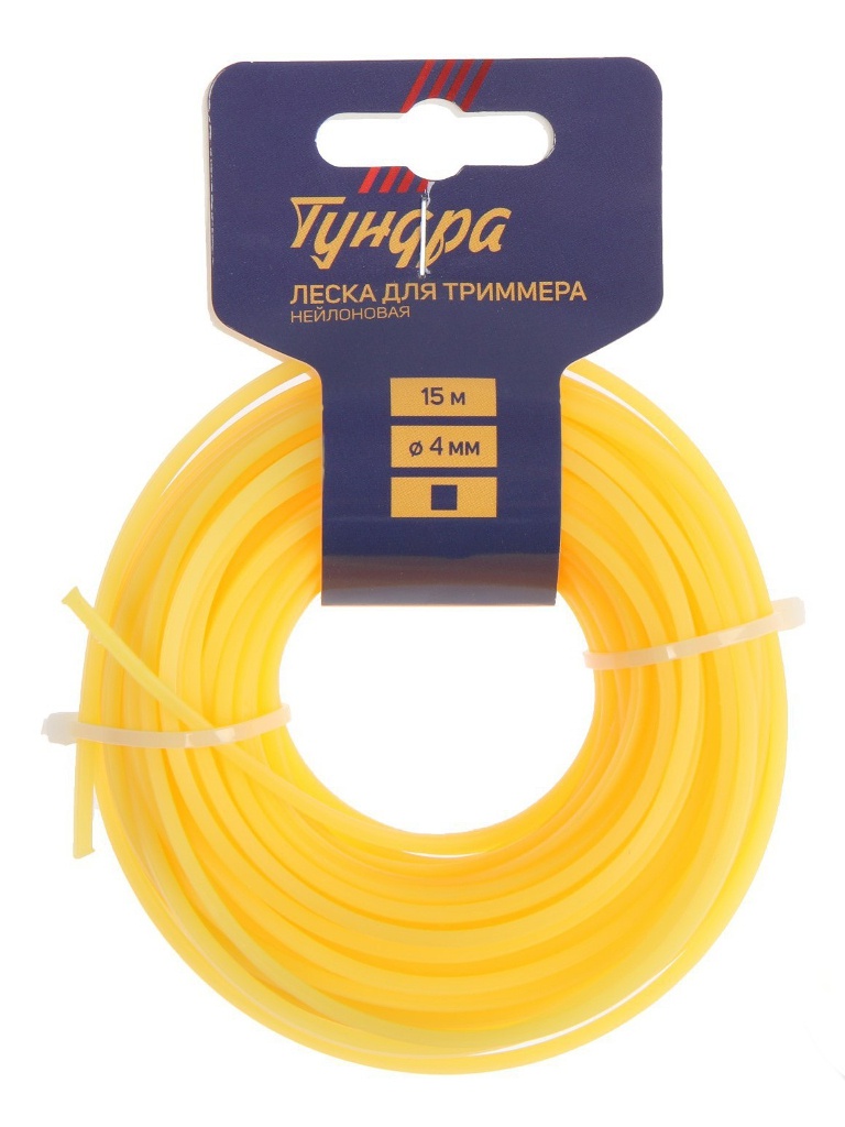

Леска для триммера Tundra Квадрат 4mm x 15m 7547634, 7547634
