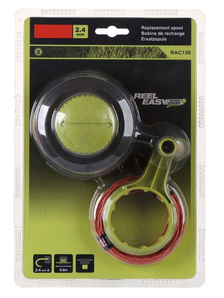 Шпуля Ryobi Reel-Easy RAC150 с леской 2.4mm 5132003334