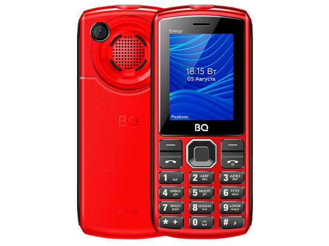 Сотовый телефон BQ 2452 Energy Red Black сотовый телефон bq 6868l wide 3 32gb red