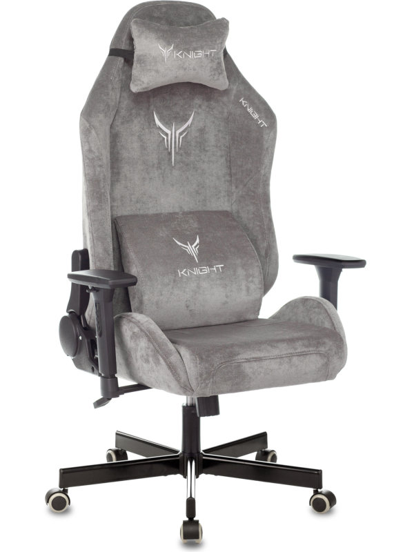 Компьютерное кресло Бюрократ Knight N1 Fabric Grey Light-19 кресло для геймеров бюрократ viking 7 knight b fabric чёрный
