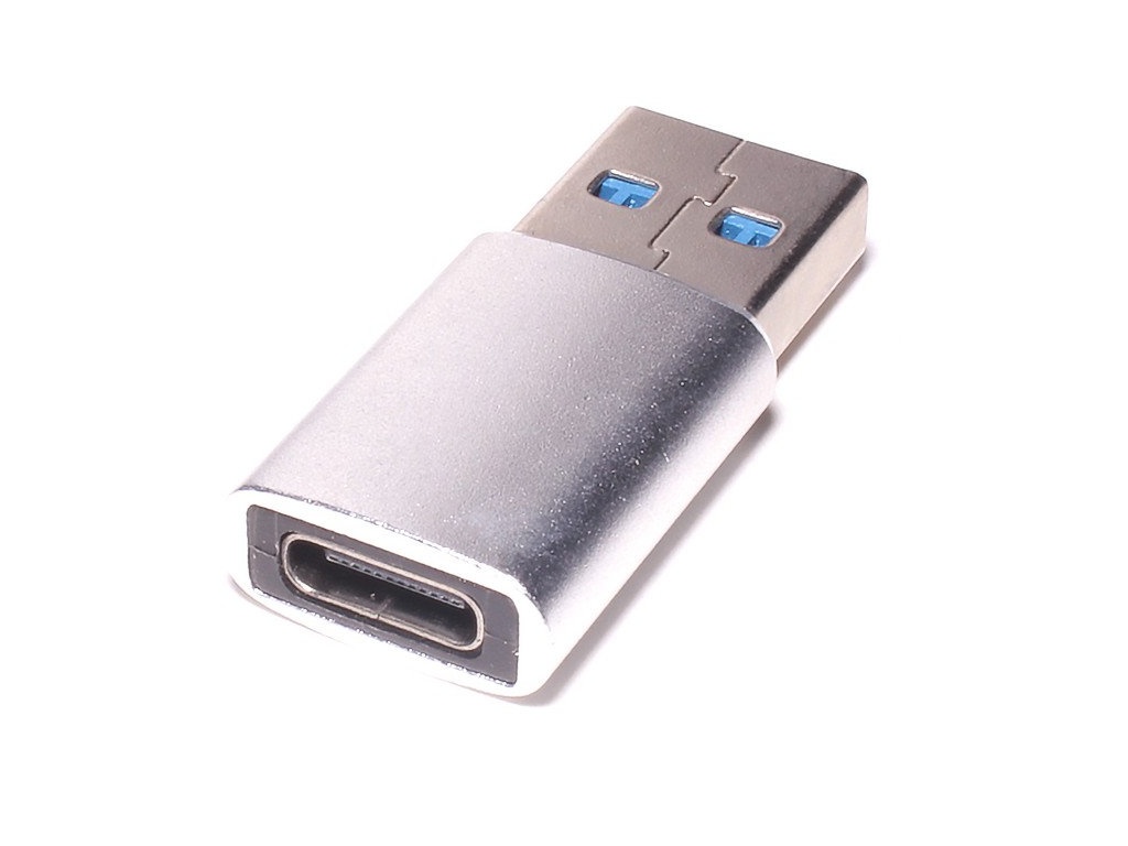 фото Аксессуар palmexx usb type-c (f) - usb 3.0 (m) silver px/adp-usbc-usb3-slv