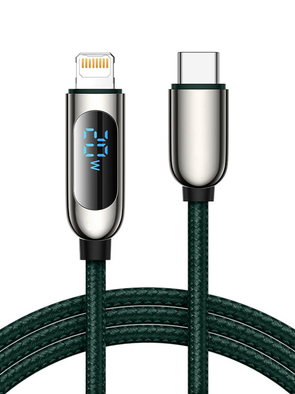 фото Аксессуар palmexx usb type-c - lightning 1.2m green px/cab-cl-20w-grn