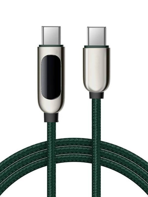 фото Аксессуар palmexx usb type-c - usb type-c 1.2m green px/cab-cc-60w-grn