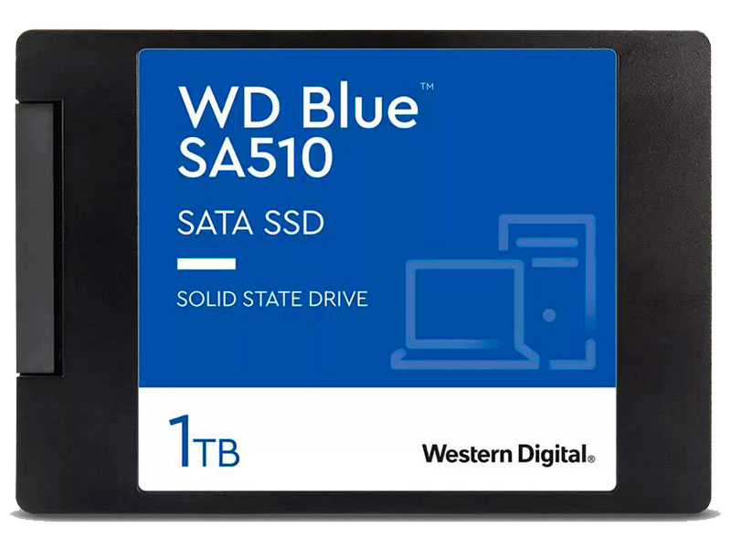 Твердотельный накопитель Western Digital Blue SA510 1Tb WDS100T3B0A твердотельный накопитель western digital wd red 500 гб sata wds500g1r0a