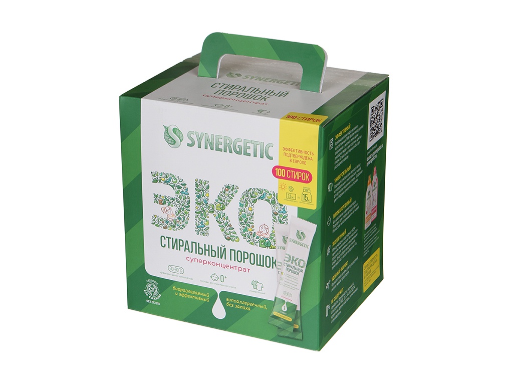 

Стиральный порошок в стиках Synergetic 100 стирок 4607971454182, 4607971454182