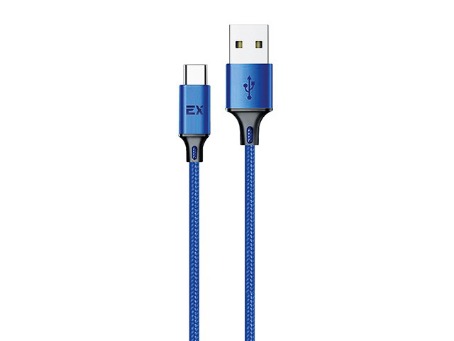 

Аксессуар Exployd Ray USB - Type-C 1m Blue EX-K-1213, EX-K-1213