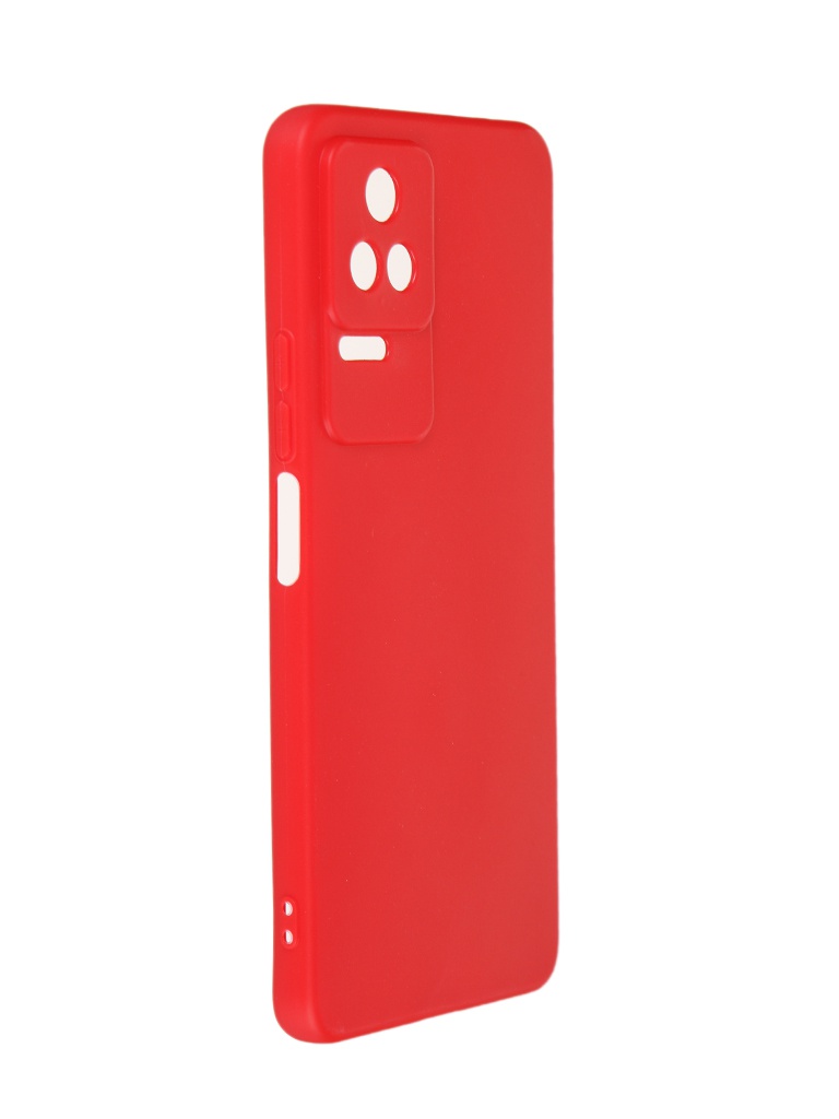 

Чехол DF для Poco F4 5G Silicone Red poCase-07, Poco F4 5G
