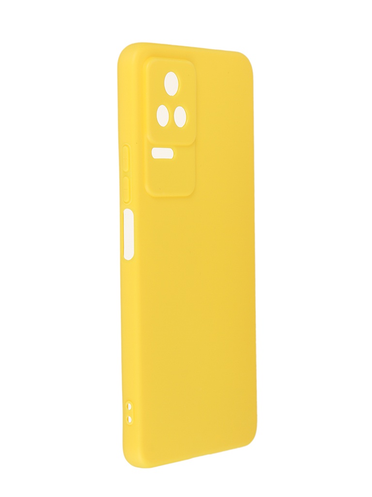 

Чехол DF для Poco F4 5G Silicone Yellow poCase-07, Poco F4 5G