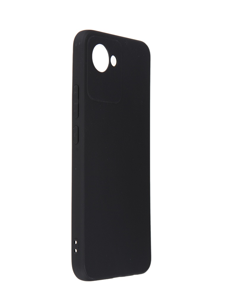 Чехол DF для Realme C30 Silicone Black rmCase-18 смартфон realme c30 4 64 lake blue rmx3581