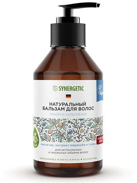 

Бальзам для истонченных волос Synergetic Объём и укрепление волос 250ml 4607971452577, 4607971452577