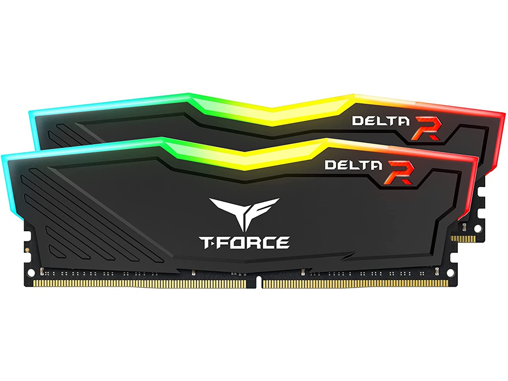 фото Модуль памяти team group t-force delta rgb ddr4 dimm 3200mhz pc4-25600 cl16 - 64gb kit (2x32gb) tf3d464g3200hc16cdc01