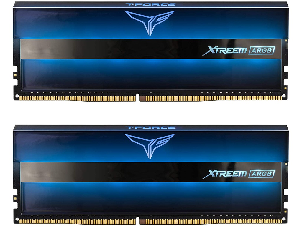 фото Модуль памяти team group t-force xtreem argb ddr4 dimm 3200mhz pc4-25600 cl16 - 32gb kit (2x16gb) tf10d432g3200hc16cdc01