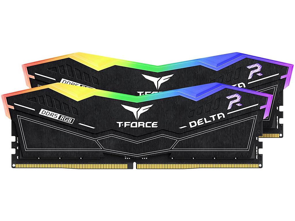 фото Модуль памяти team group t-force delta rgb ddr5 dimm 5200mhz pc5-41600 cl40 - 32gb kit (2x16gb) ff3d532g5200hc40cdc01