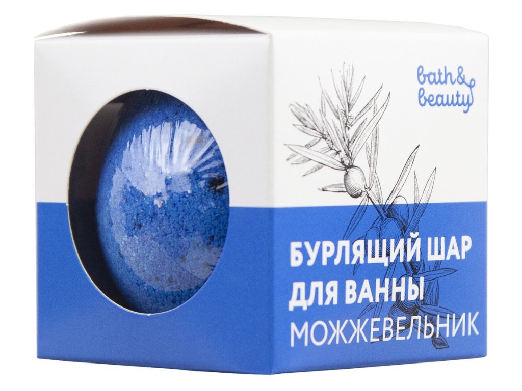 фото Бурлящий шарик bath & beauty можжевельник 110g 11-673 bath &amp; beauty