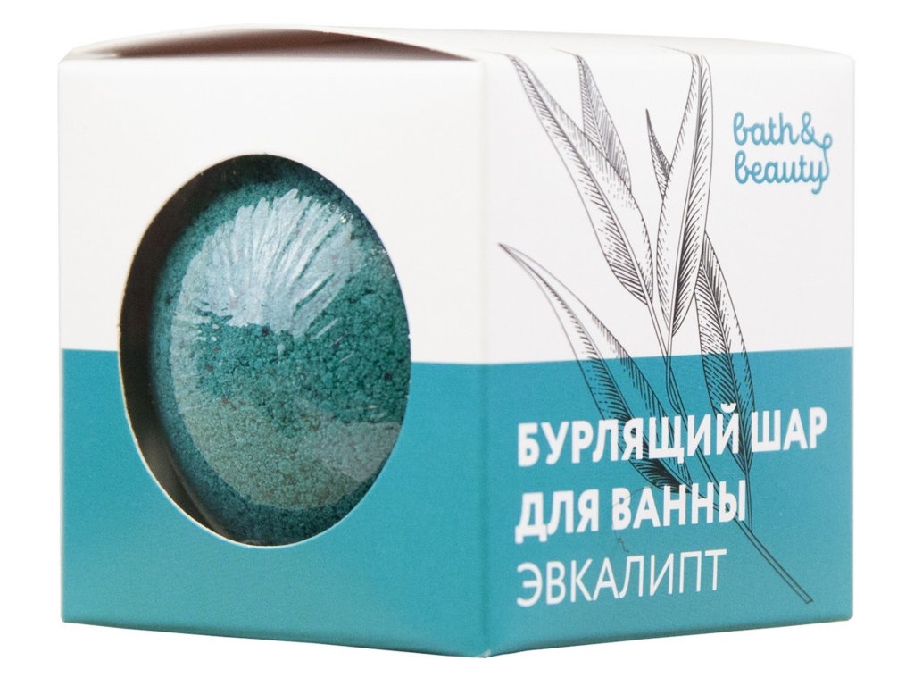 фото Бурлящий шарик bath & beauty эвкалипт 110g 11-676 bath &amp; beauty