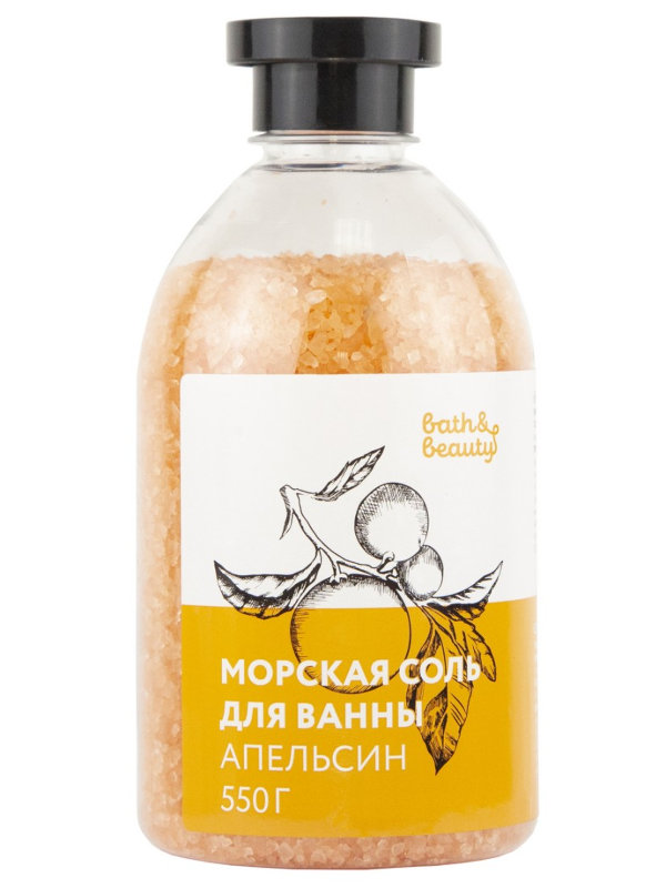 

Морская соль для ванны Bath & Beauty Апельсин 550g 11-542, 11-542