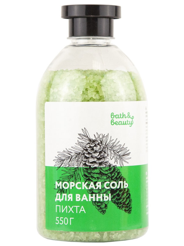 

Морская соль для ванны Bath & Beauty Пихта 550g 11-546, 11-546
