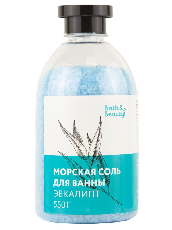 

Морская соль для ванны Bath & Beauty Эвкалипт 550g 11-541, 11-541