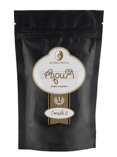 

Кофе жареный в зернах Музыка вкуса Ария 1kg, Ария