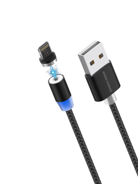 

Аксессуар More Choice Smart K61Si USB - Lightning 1m Black 4627151192468, K61Si