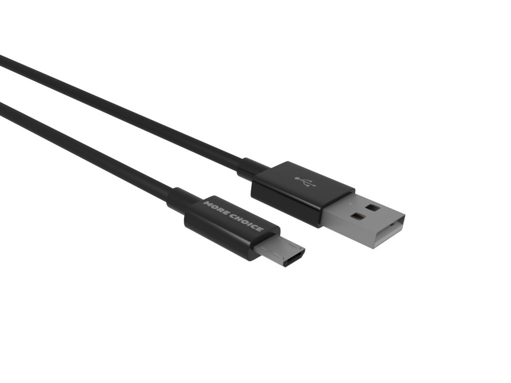 

Аксессуар More Choice Smart K42m USB - MicroUSB 1m Black 4627151195384, K42m