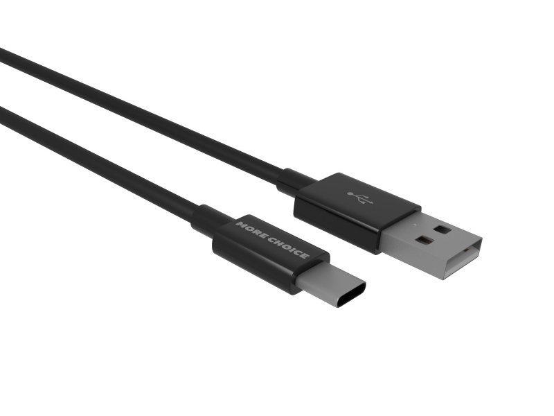 

Аксессуар More Choice Smart K42a USB - USB Type-C 1m Black 4627151195308, K42a