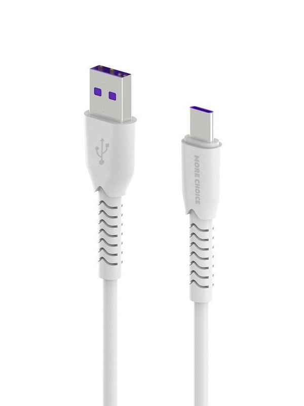 

Аксессуар More Choice Smart K51Sa USB - USB Type-C 1m White 4627151192277, K51Sa