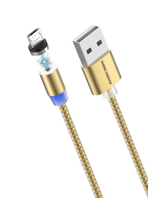 

Аксессуар More Choice Smart K61Sm USB - MicroUSB 1m Gold 4627151192321, K61Sm