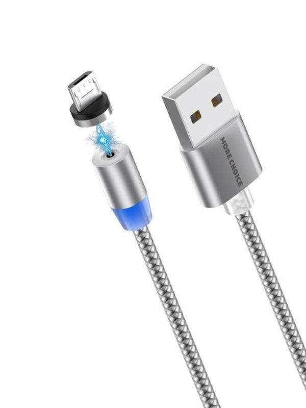 

Аксессуар More Choice Smart K61Sm USB - MicroUSB 1m Dark Grey 4627151192314, K61Sm