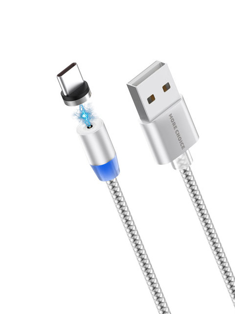 

Аксессуар More Choice Smart K61Sa USB - USB Type-C 1m Silver 4627151192369, K61Sa