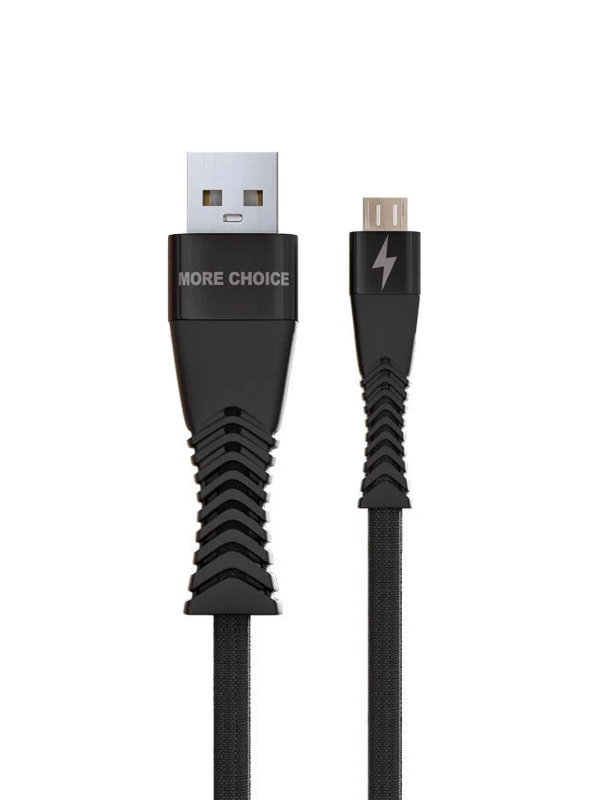 

Аксессуар More Choice K41Sm Smart USB 3.0A - microUSB 1m Black 4627151192222, K41Sm