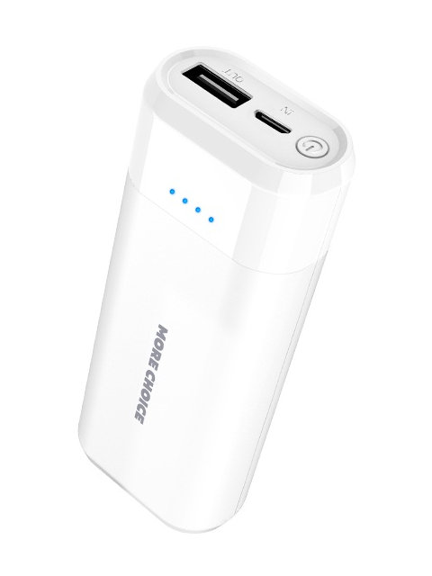 фото Внешний аккумулятор more choice power bank pв11-05 5200mah white 4627151190730