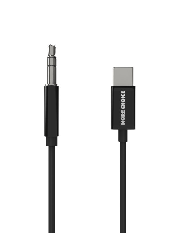 

Аксессуар More Choice UK22a AUX 3.5mm - Type-C 1m Black 4627151198323, UK22a