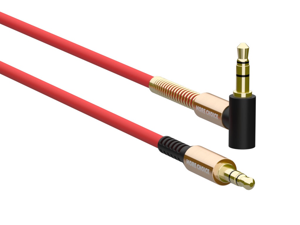 

Аксессуар More Choice UK11 AUX 3.5mm 1m Red 4627151195681, UK11