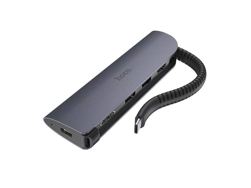 

Hoco USB HB13 Type-C 3xUSB 3.0/HDMI/Type-C PD 60W 6931474716668, HB13