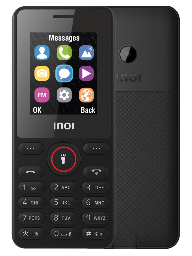 Сотовый телефон Inoi 109 Black сотовый телефон inoi 5 2021 sea green