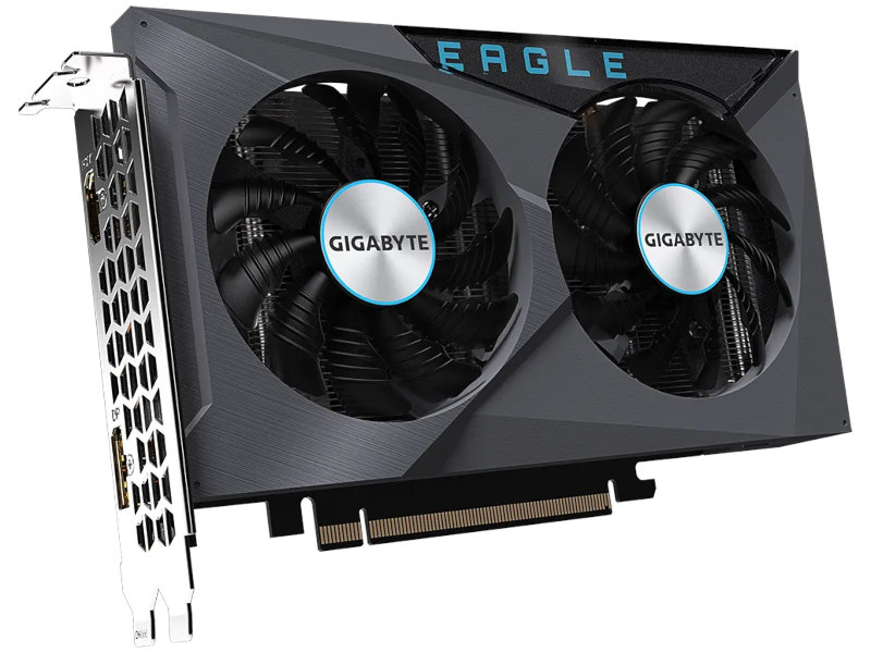 фото Видеокарта gigabyte radeon rx 6400 eagle 4g 1923mhz pci-e 4096mb 16000mhz 64 bit dp hdmi gv-r64eagle-4gd