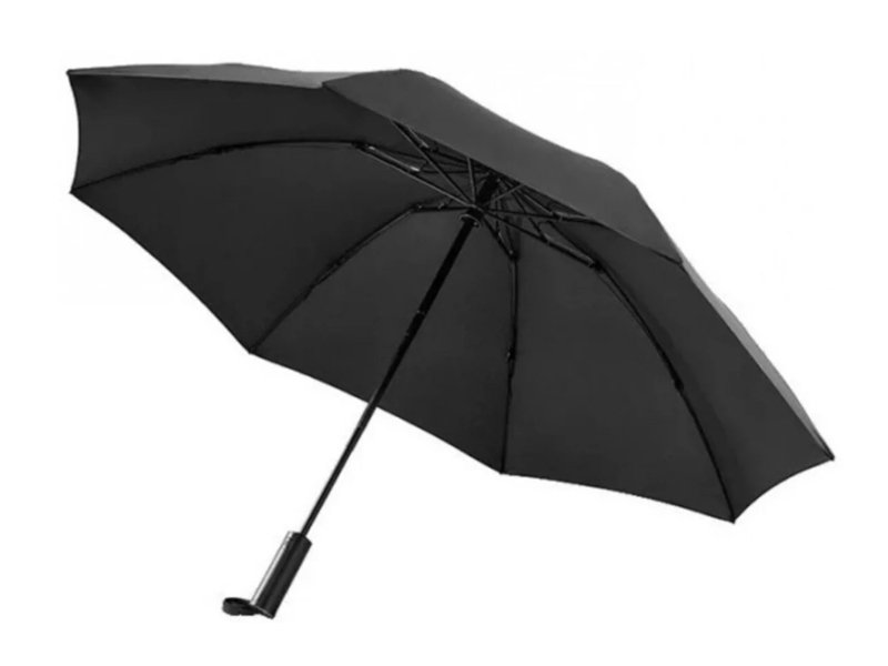  90 Points Automatic Umbrella With LED Flashlight Black