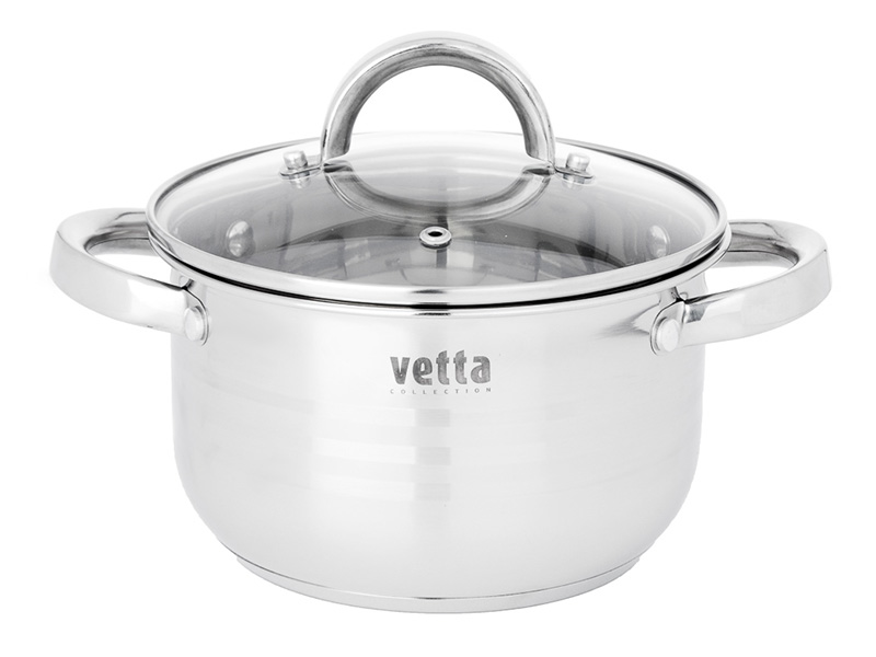 

Кастрюля Vetta Фултон 2.9L 822-113, 822-113