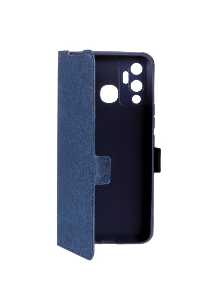 

Чехол DF для Infinix Hot 12 Play Blue inFlip-09, Infinix Hot 12 Play