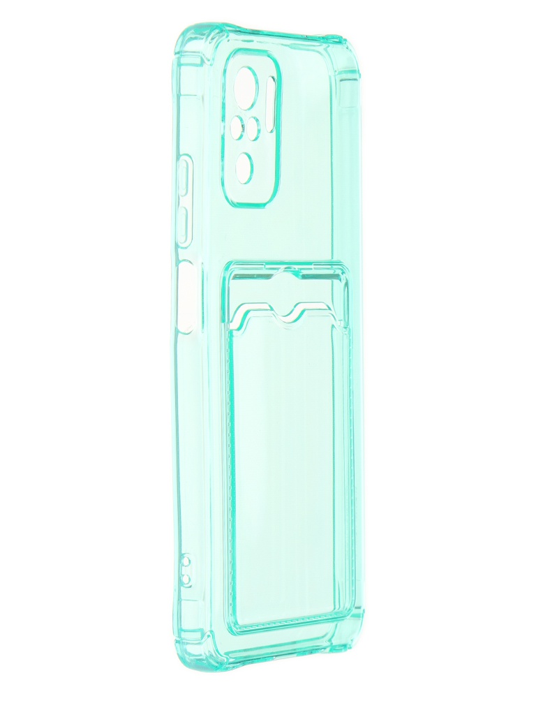 

Чехол Zibelino для Xiaomi Redmi Note 10/10S Silicone Card Holder Case Mint ZSCH-XIA-NOT10-CAM-MIN, Xiaomi Redmi Note 10/10S