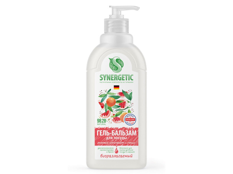 

Гель-бальзам для мытья посуды Synergetic Розовый грейпфрут и специи 500ml 4607971453598, 4607971453598