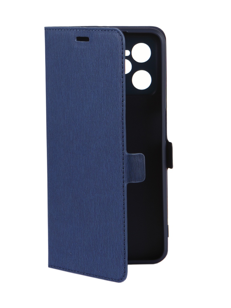 

Чехол DF для Realme C35 Blue rmFlip-32, Realme C35