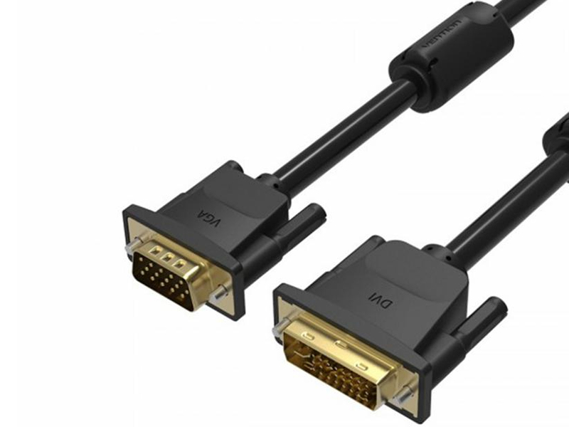 Аксессуар Vention DVI-I Dual Link 24+5M / VGA 15M 1.5m EACBG кабель vcom vdv6300 5m dvi dvi 5 0м dual link 2 фильтра
