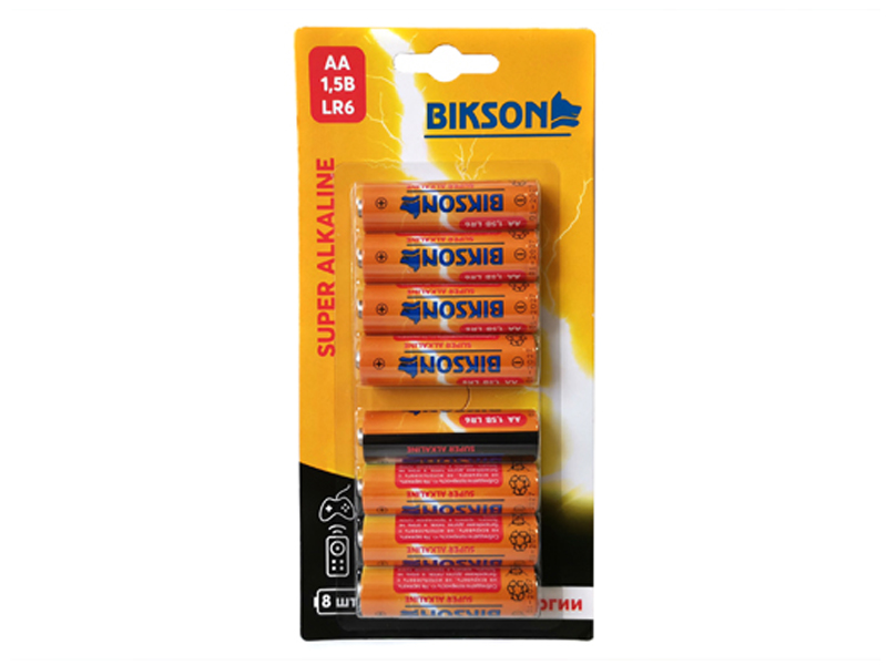 Батарейка AA - Bikson LR6 1.5V 8шт BN0504-LR6-8BL
