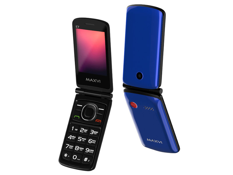 Сотовый телефон Maxvi E7 Blue