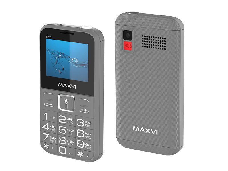 Сотовый телефон Maxvi B200 Grey
