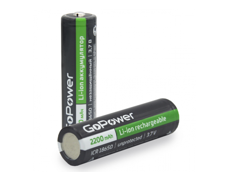 

Аккумулятор GoPower 18650 Li-ion 2200mAh 3.6V 00-00018352, 00-00018352